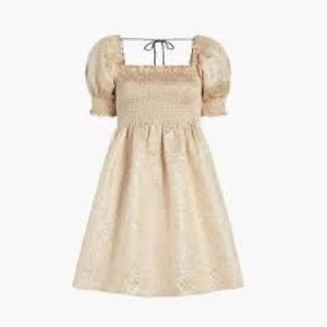 The Athena Nap Dress - Gold Brocade - Gold Brocade / XL